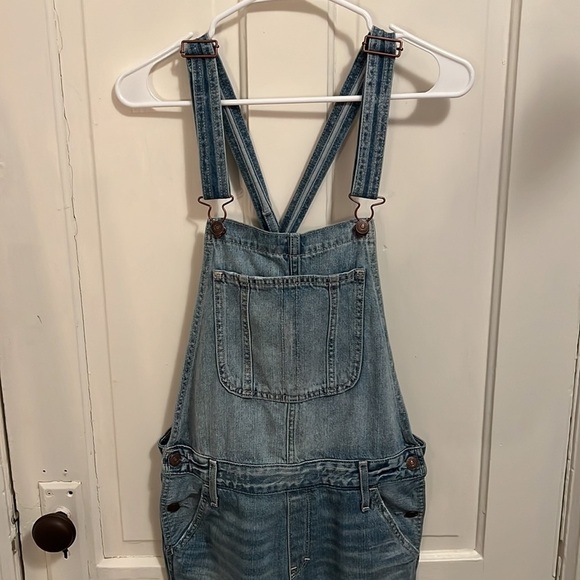 Abercrombie & Fitch Denim Bib Overalls - Picture 2 of 13